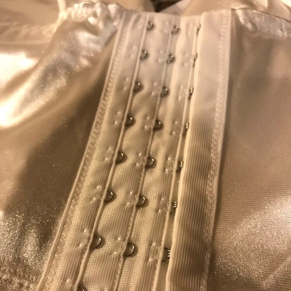 White Satin Bralette Crop Top - Picture 7 of 7